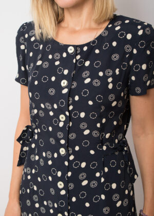Vintage Button Front Tea Dress