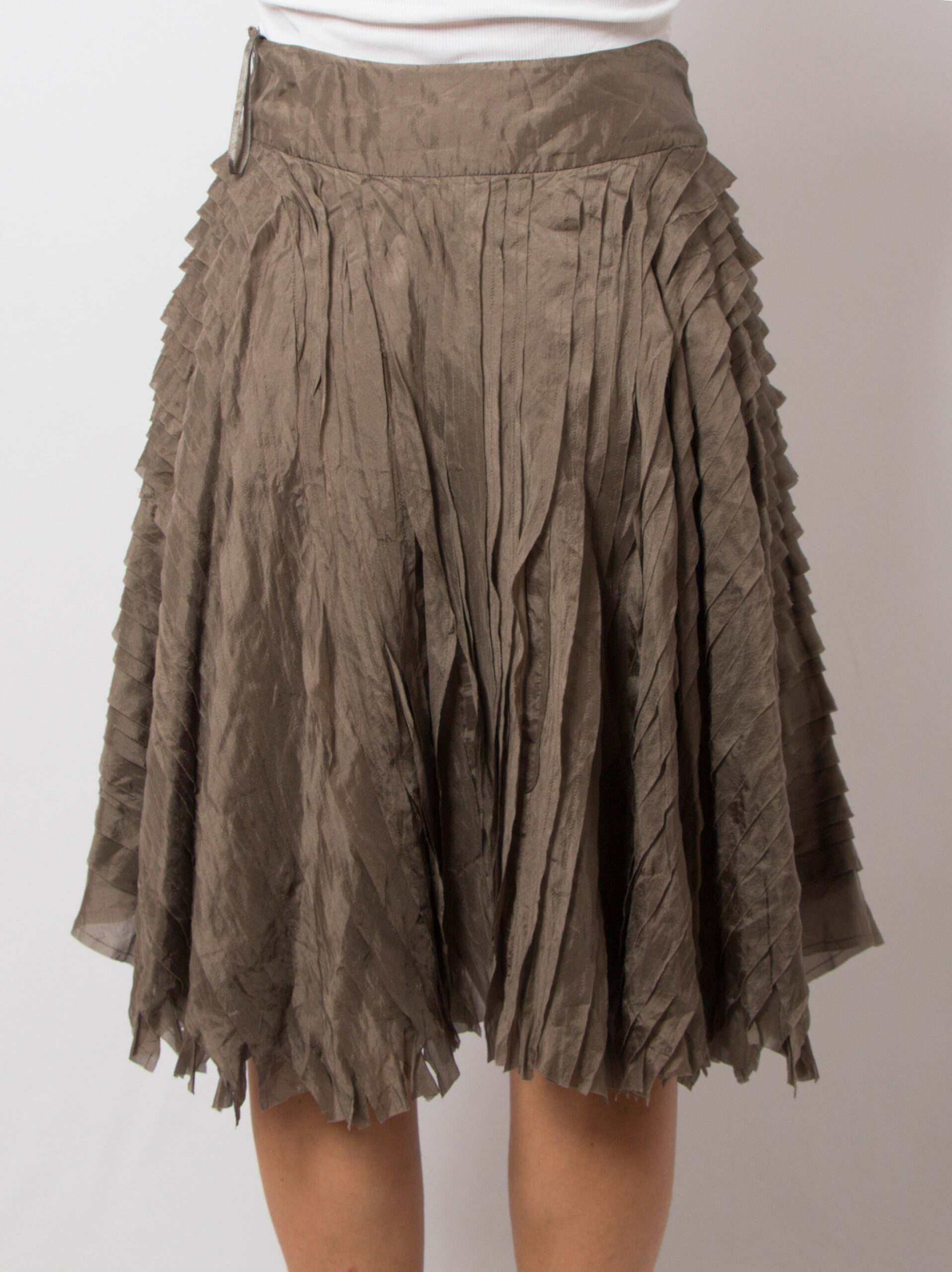 DKNY Silk Circle Skirt Taupe DKNY Silk Circle Skirt Taupe - Image 6