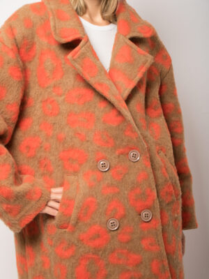 Funky Oversized Leopard Print Coat