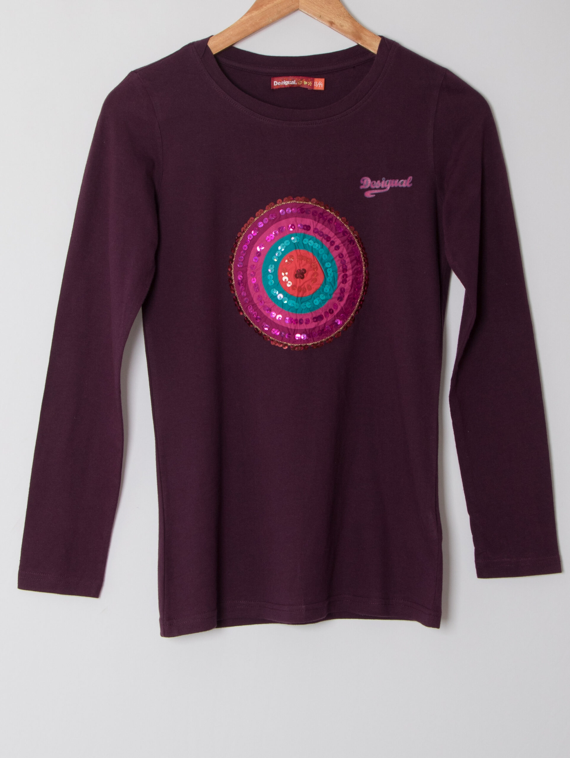 Desigual Purple Long Sleeve Shirt Desigual Purple Long Sleeve Shirt - Image 2
