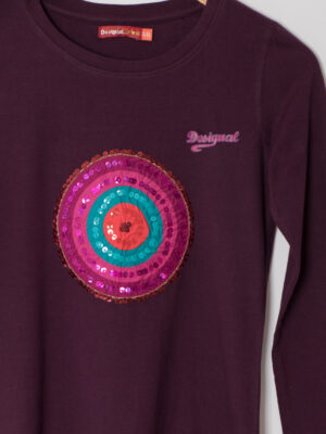 Desigual Purple Long Sleeve Shirt