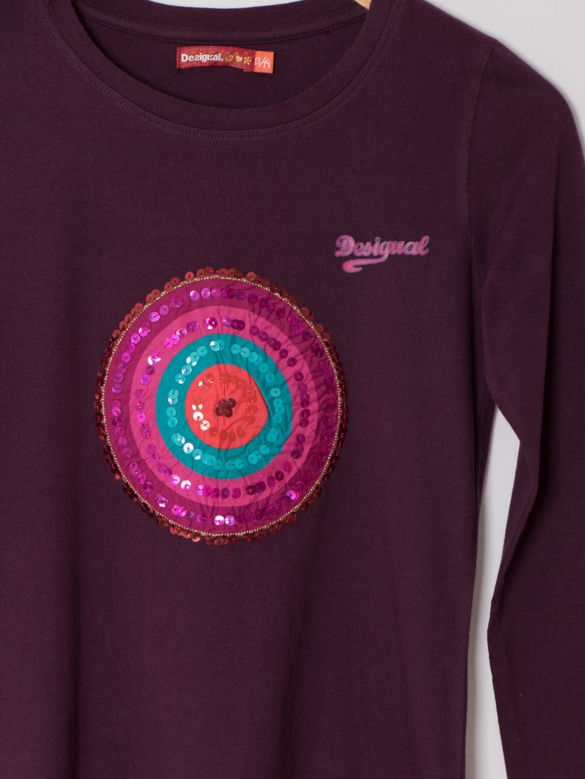 Desigual Purple Long Sleeve Shirt Desigual Purple Long Sleeve Shirt