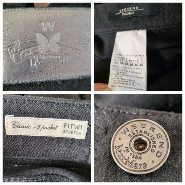 Vintage Weekend Max Mara Straight Leg Trousers - Image 7