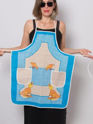 Vintage Cottage Plaid Bib Apron