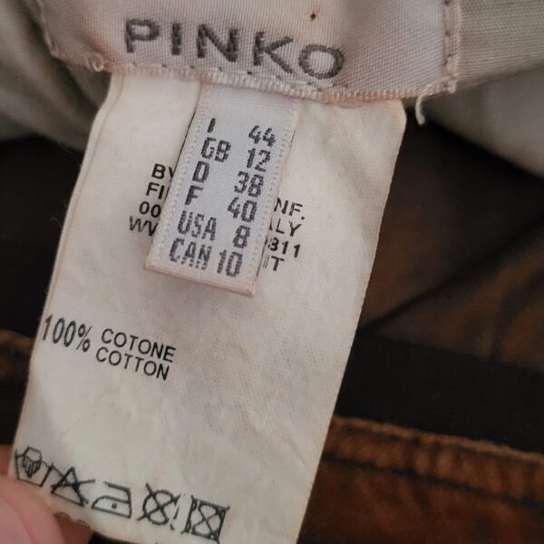 PINKO Vintage Pleated Velvet Skirt - Image 9