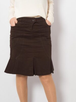 Y2K Max&Co Brown Flounce Skirt