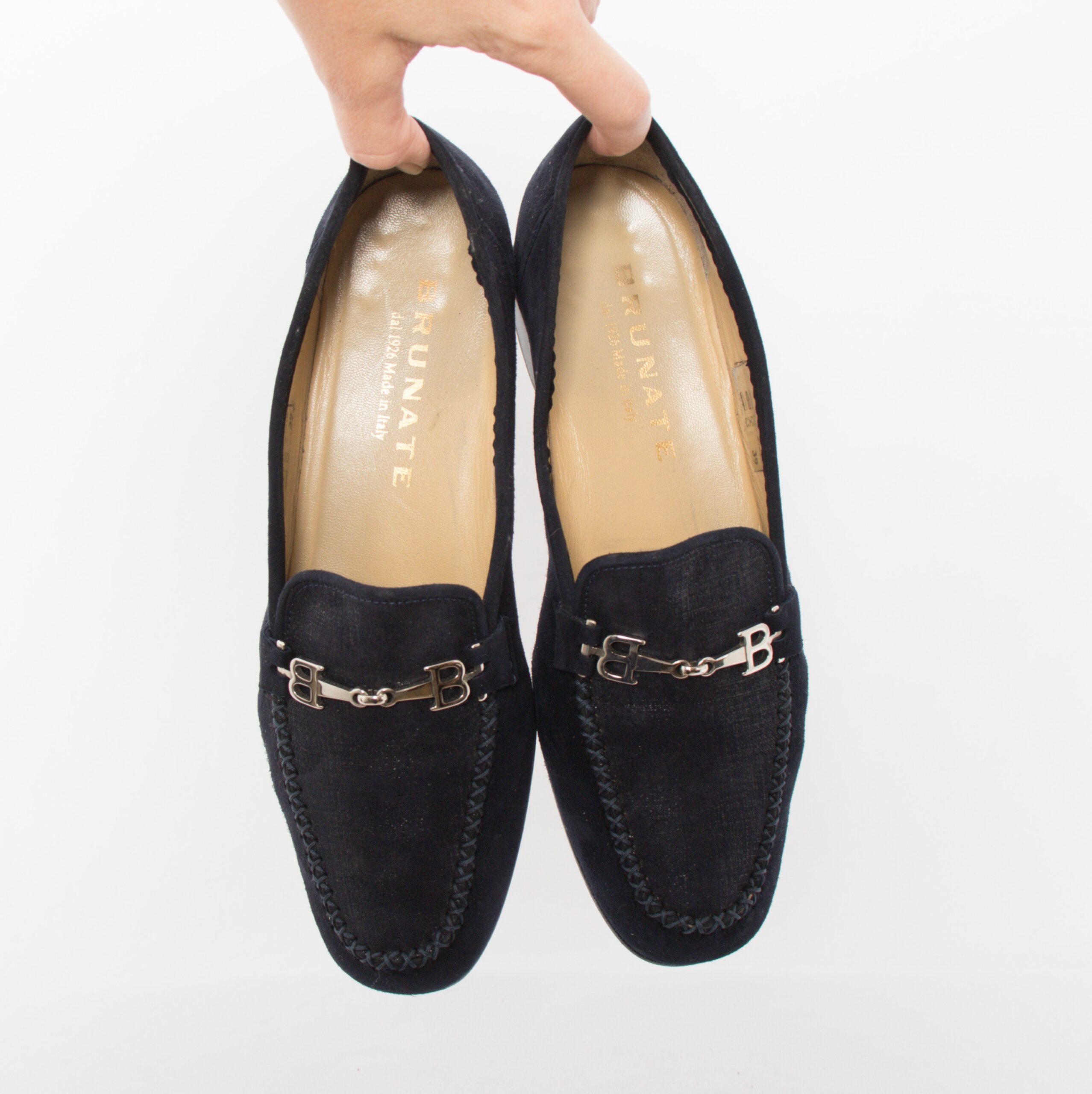 BRUNATE Blue Suede Italian Loafers BRUNATE Blue Suede Italian Loafers - Image 2