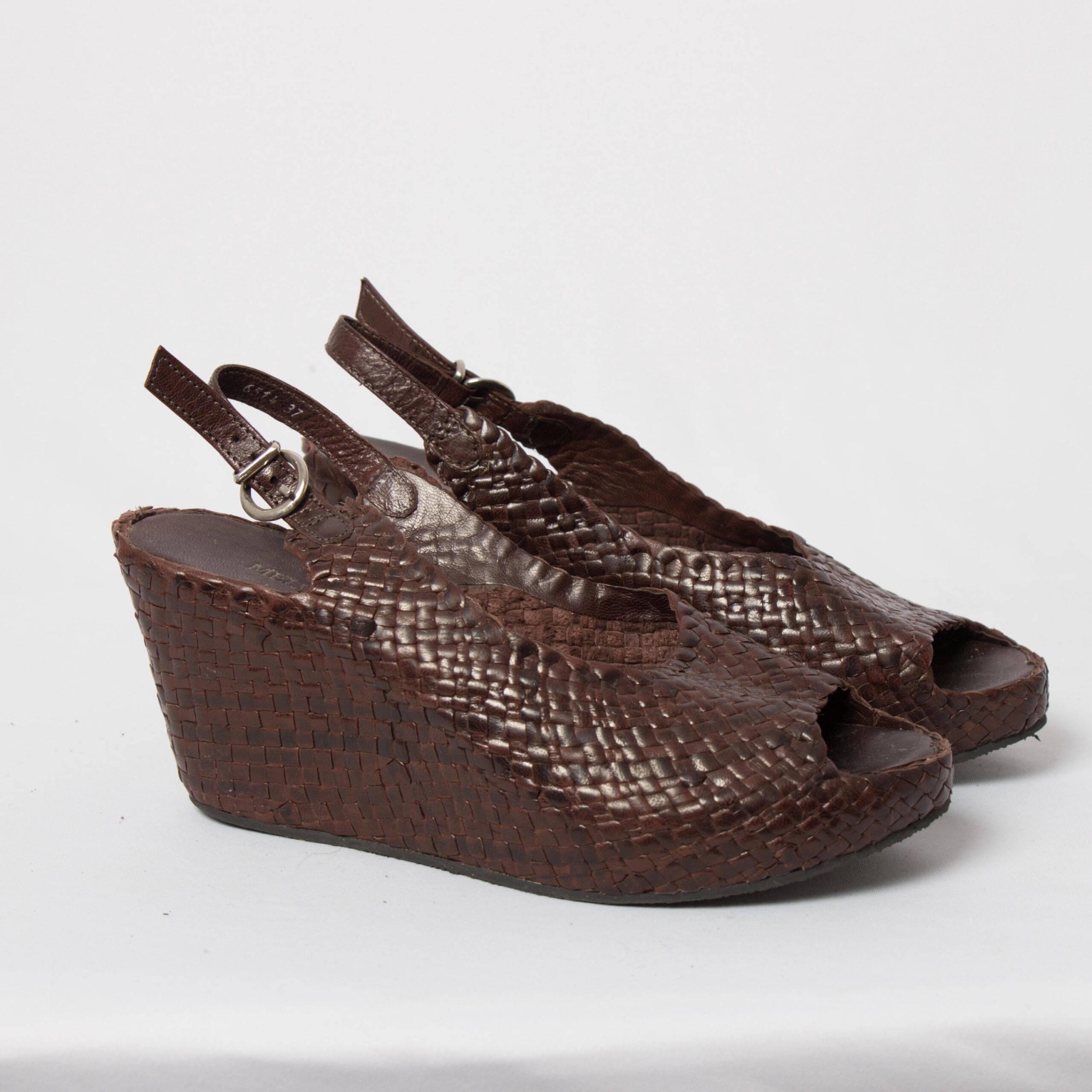 Vintage Melvin Hamilton Woven Leather Wedge Vintage Melvin Hamilton Woven Leather Wedge