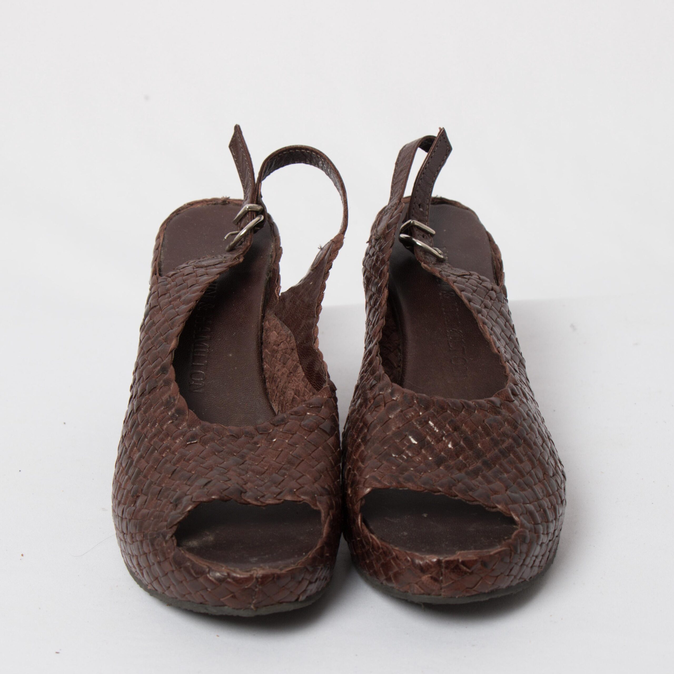 Vintage Melvin Hamilton Woven Leather Wedge Vintage Melvin Hamilton Woven Leather Wedge - Image 2