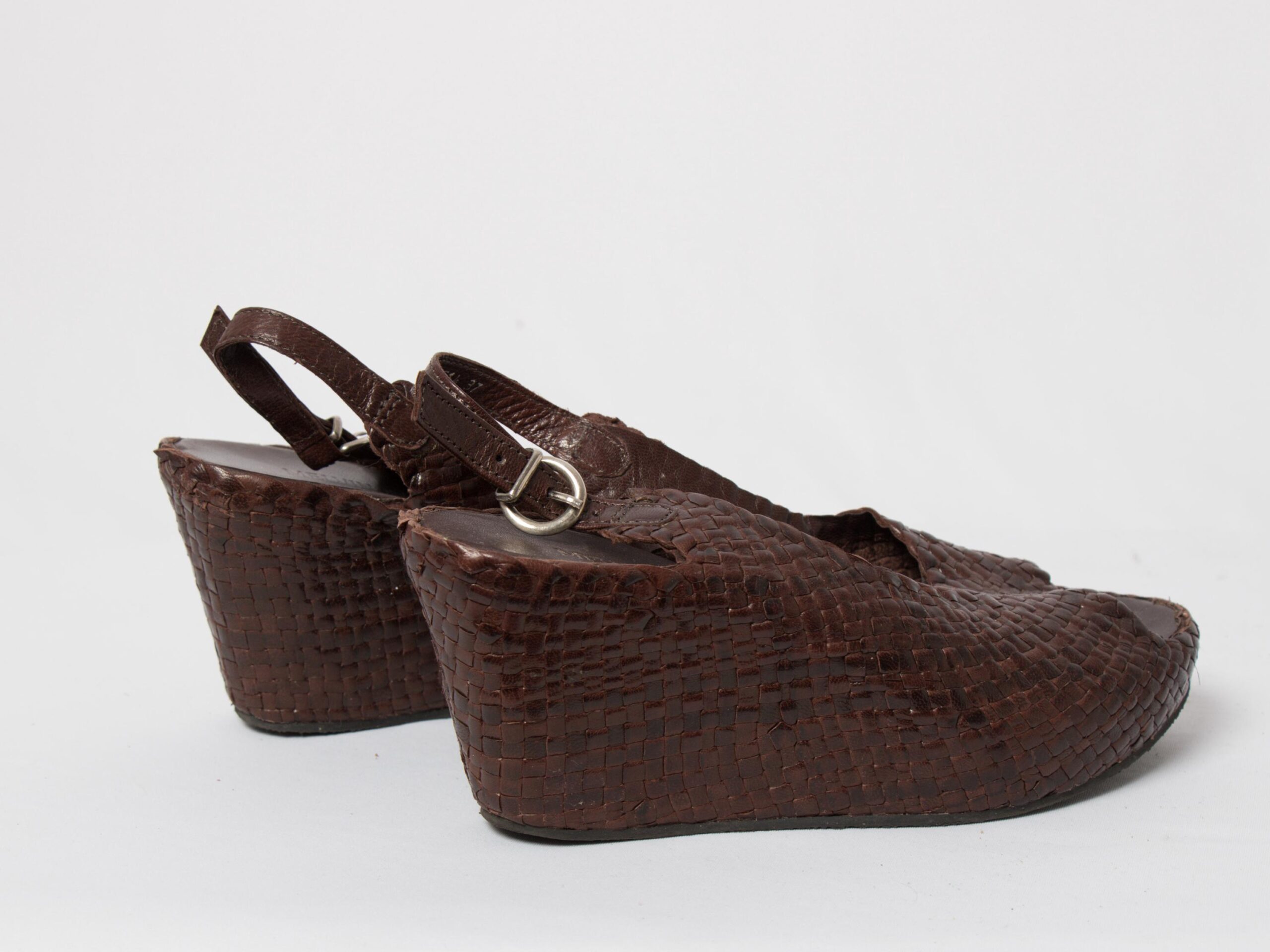 Vintage Melvin Hamilton Woven Leather Wedge Vintage Melvin Hamilton Woven Leather Wedge - Image 3