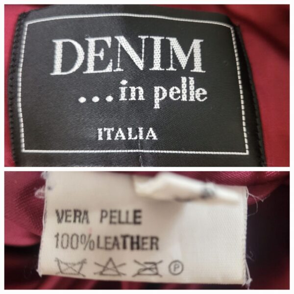 90s Burgundy Leather Jacket - Image 7