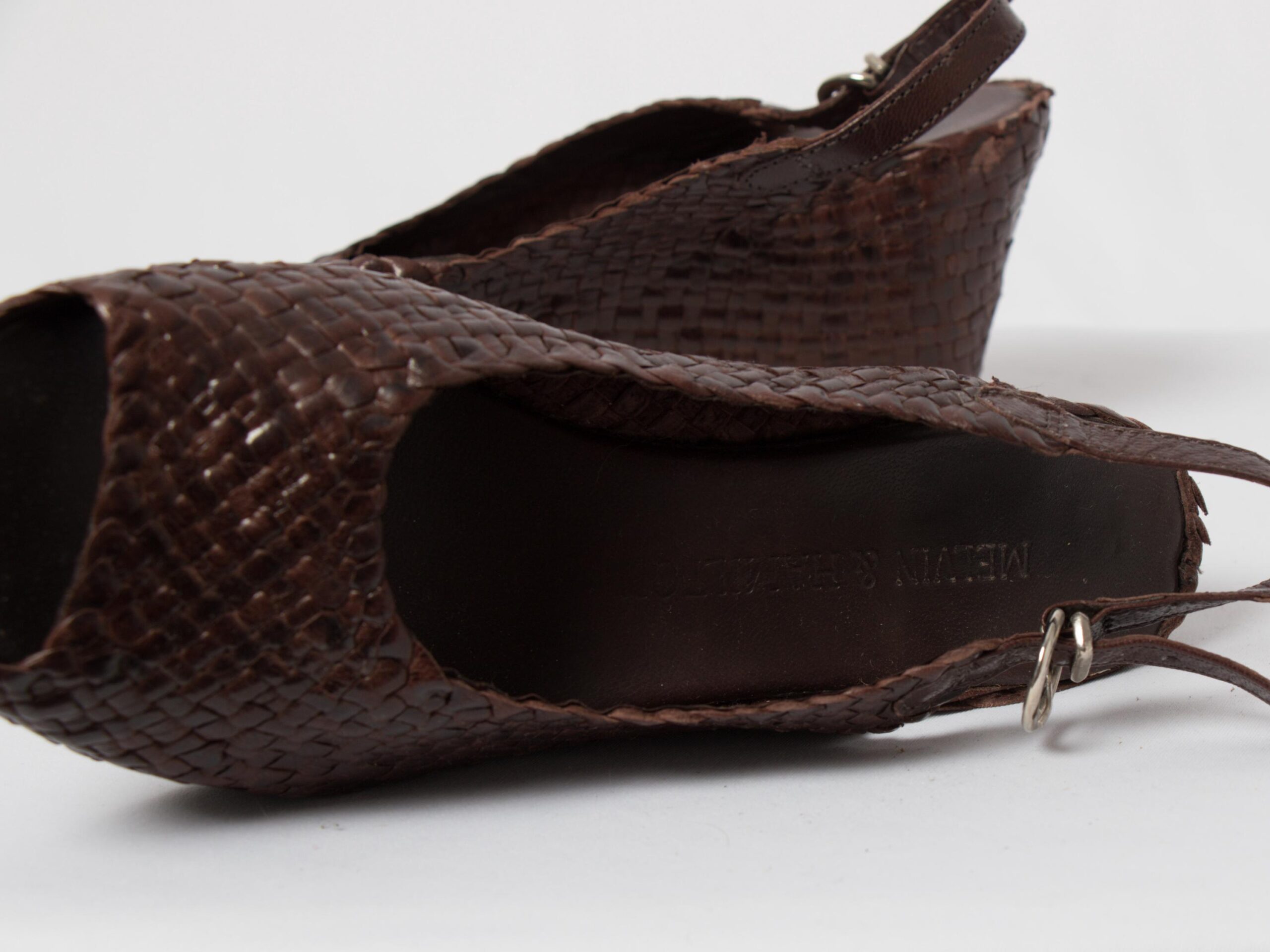 Vintage Melvin Hamilton Woven Leather Wedge Vintage Melvin Hamilton Woven Leather Wedge - Image 8