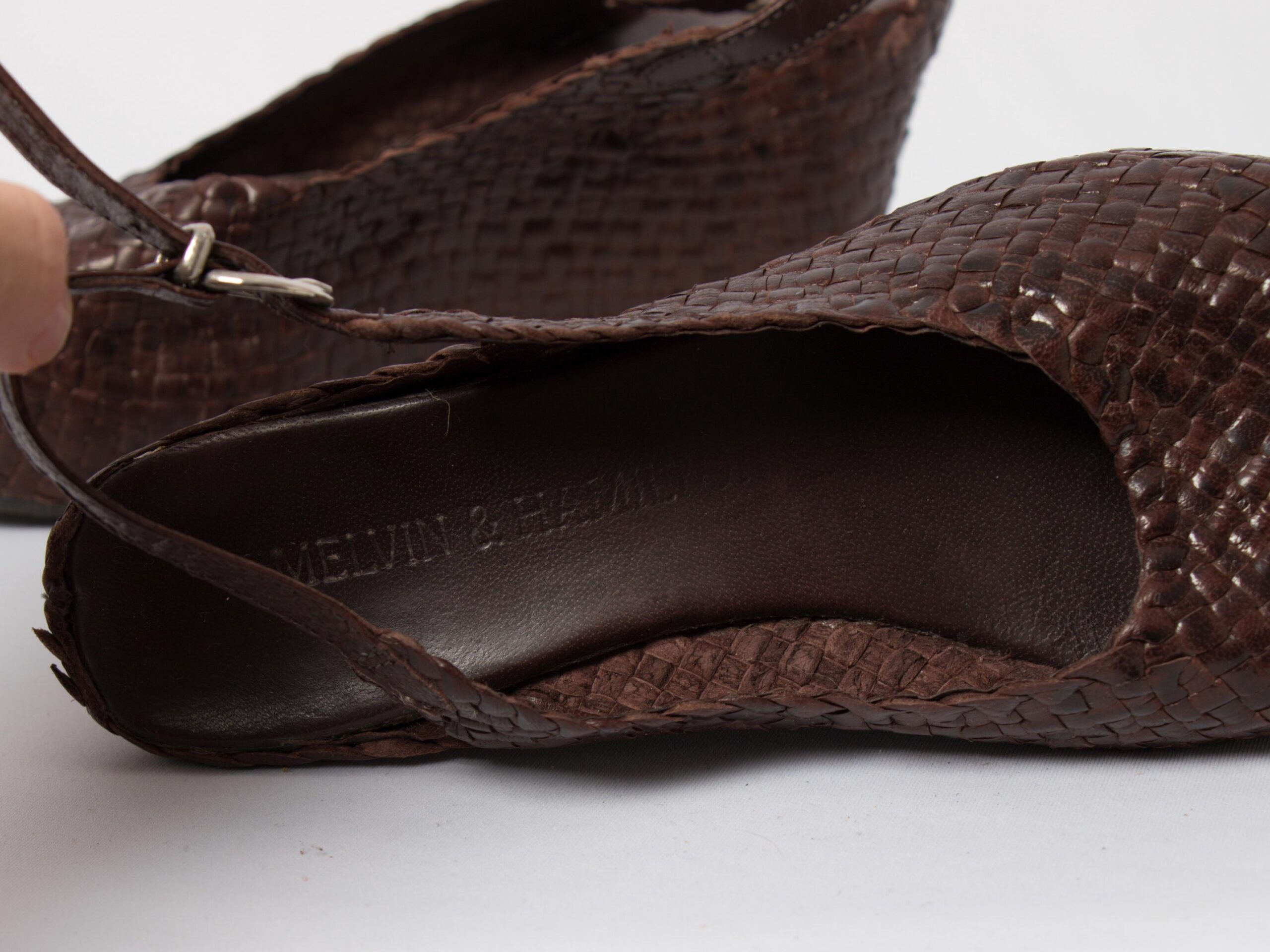 Vintage Melvin Hamilton Woven Leather Wedge Vintage Melvin Hamilton Woven Leather Wedge - Image 9