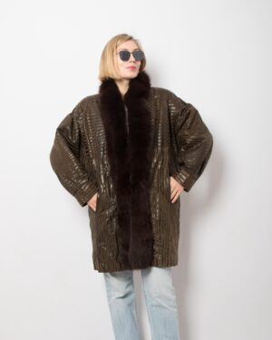 Vintage Sprung Frères Paris Leather Coat