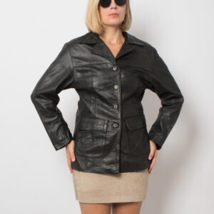Vintage Black Leather Jacket