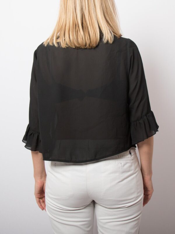 Y2K Timeless Sheer Black Blouse - Image 8