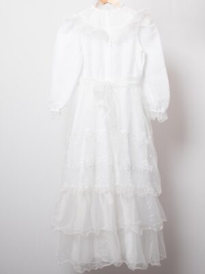 Tiered Sheer Lace Wedding Dress by Girly’s by Kretzschmar