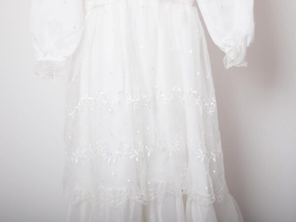 Tiered Sheer Lace Wedding Dress by Girly’s by Kretzschmar - Image 5