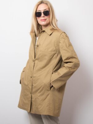 Vintage MARINA RINALDI Camel Mac Jacket