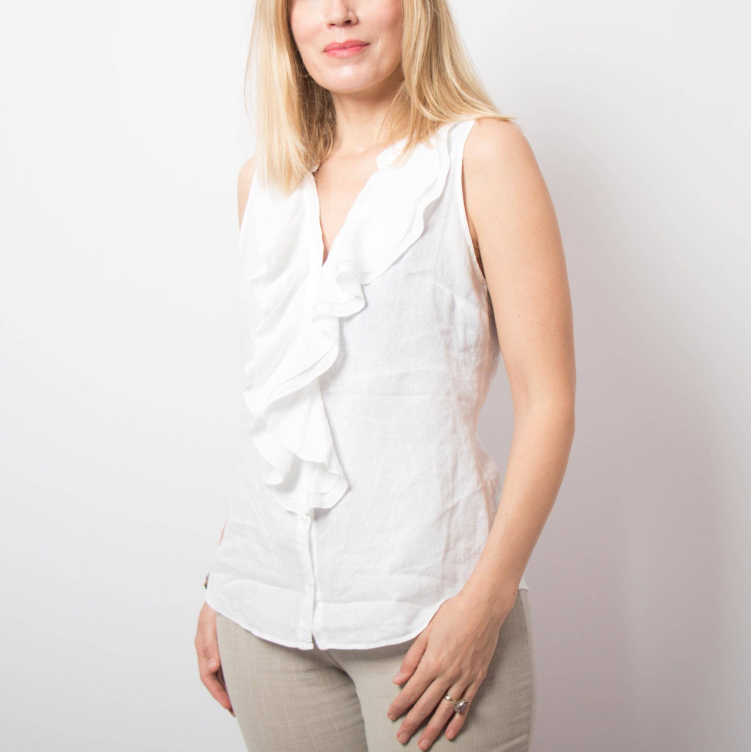 Vintage Ruffle Neck Blouse Vintage Ruffle Neck Blouse - Image 3