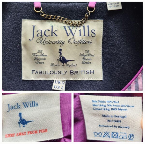 Jack Wills Blue Wool Blazer - Image 7