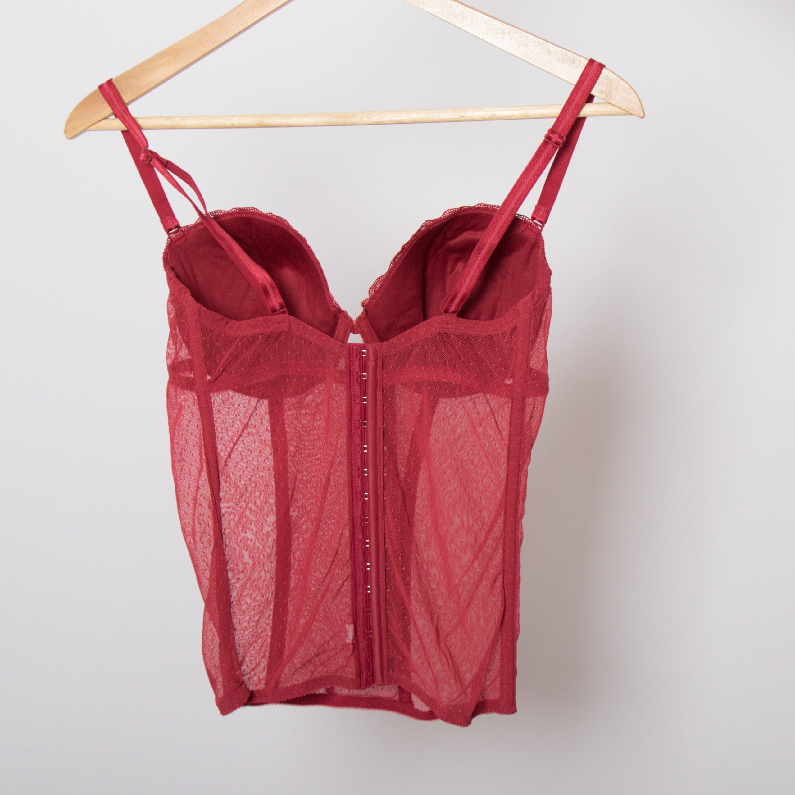 Vintage Triumph Red Sheer Corset Vintage Triumph Red Sheer Corset - Image 2