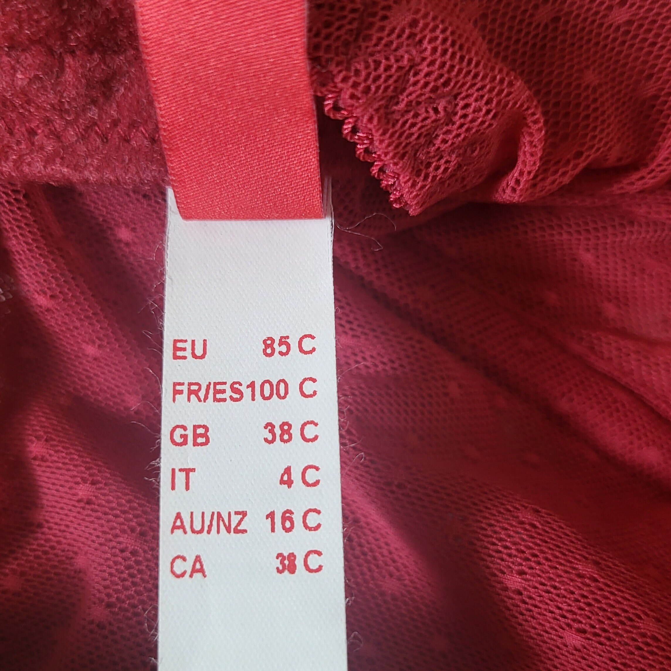 Vintage Triumph Red Sheer Corset Vintage Triumph Red Sheer Corset - Image 4