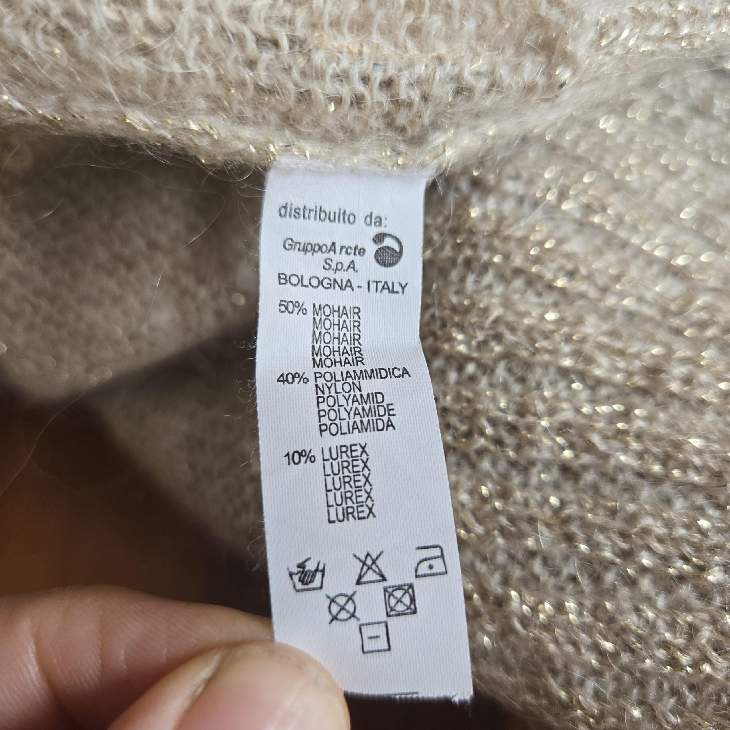 Bacirubati Sheer Gold Mohair Sweater Bacirubati Sheer Gold Mohair Sweater - Image 6