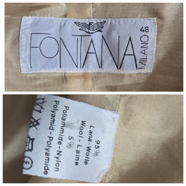 80s Plaid Wool Skirt Set by Fontana Milano - Image 9
