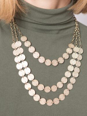 Vintage Multi Layered Coin Necklace