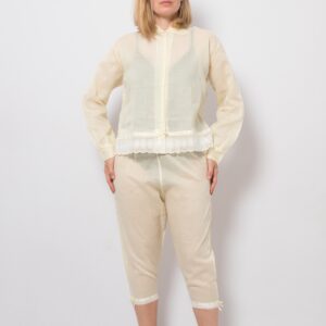 Vintage Sheer Linen Pajama Set