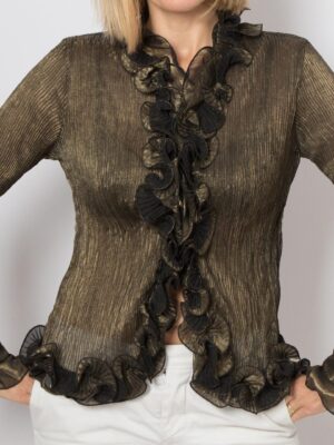 Vintage Ruffled Blouse by NUOPAI