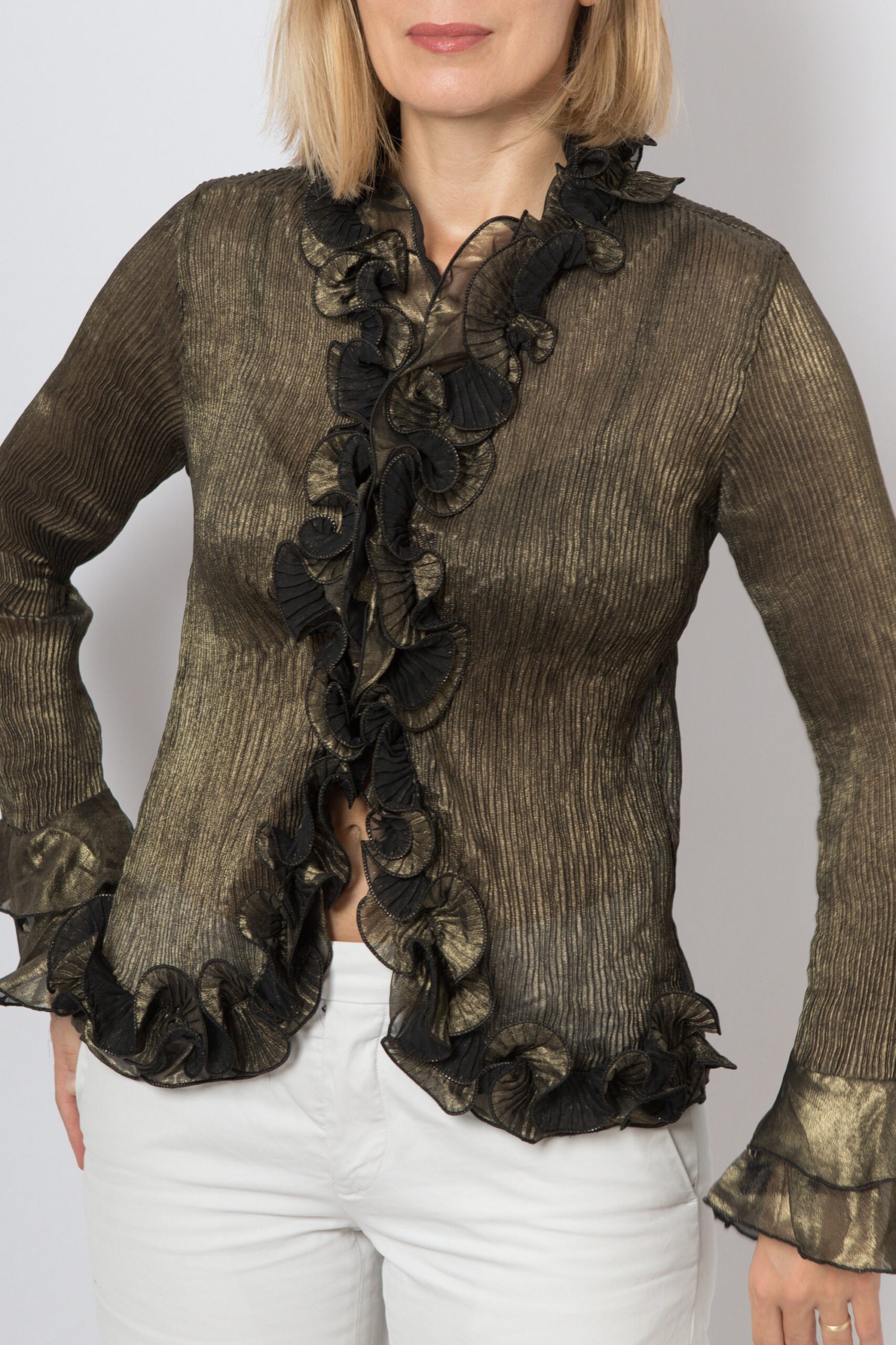 Vintage Ruffled Blouse by NUOPAI Vintage Ruffled Blouse by NUOPAI - Image 2