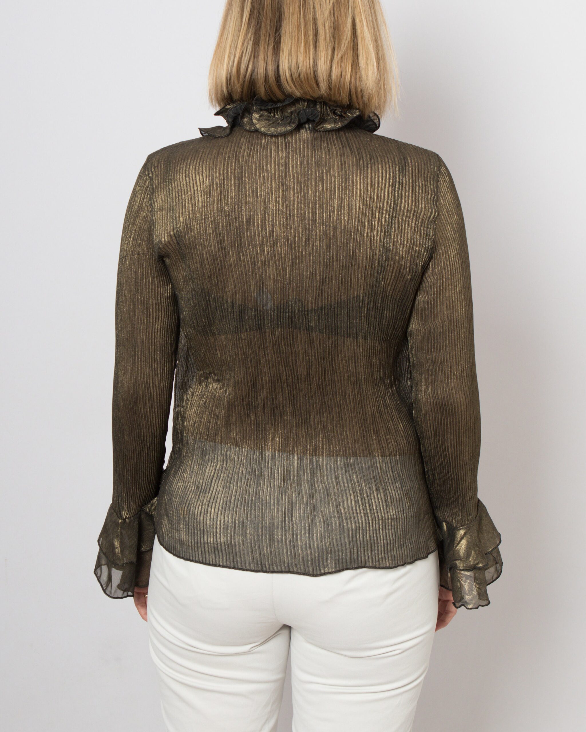Vintage Ruffled Blouse by NUOPAI Vintage Ruffled Blouse by NUOPAI - Image 4