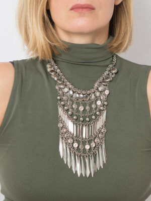 Statement Vintage Bib Tribal Necklace