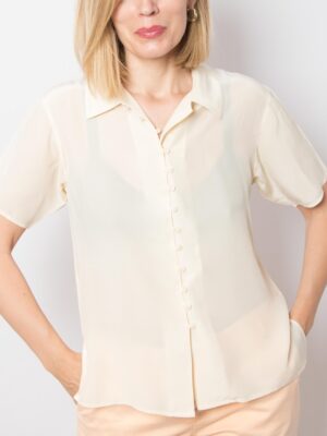 80s Silk Blouse Amaranto by Grazia Rrecchia
