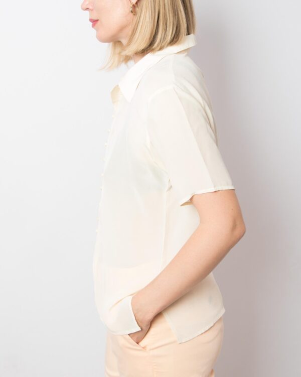 80s Silk Blouse Amaranto by Grazia Rrecchia - Image 3