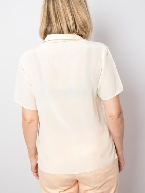 80s Silk Blouse Amaranto by Grazia Rrecchia - Image 4