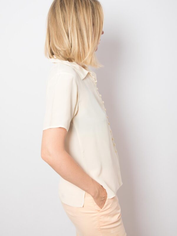 80s Silk Blouse Amaranto by Grazia Rrecchia - Image 5