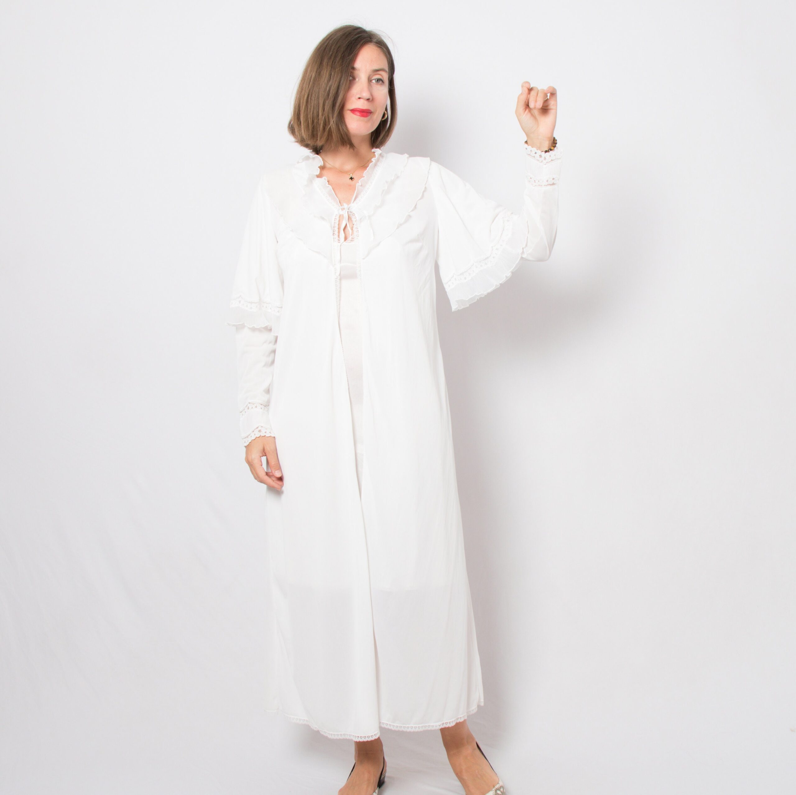 Vintage Nylon Dressing Gown Vintage Nylon Dressing Gown