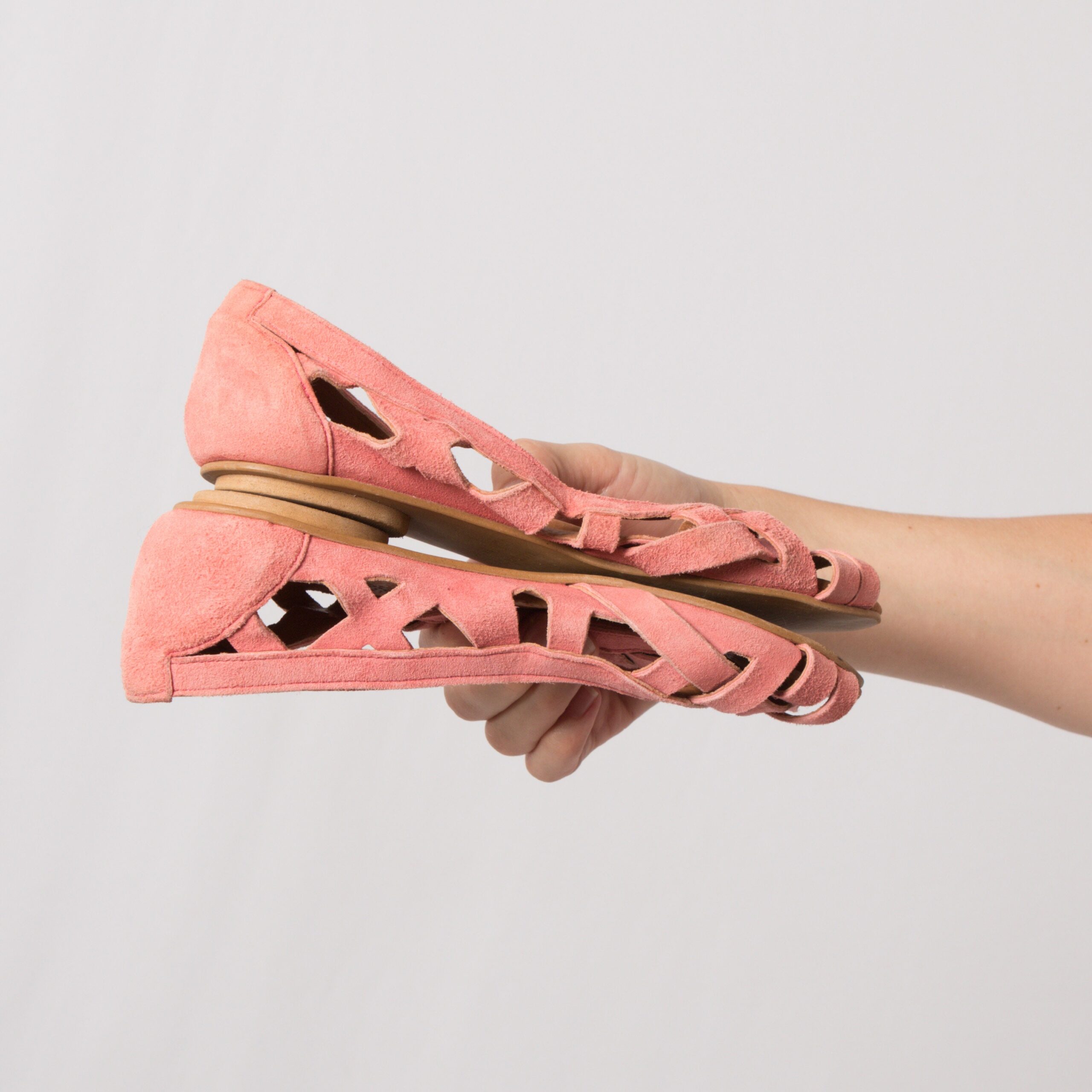 LA GARCONNE Suede Braided Sandals LA GARCONNE Suede Braided Sandals - Image 5