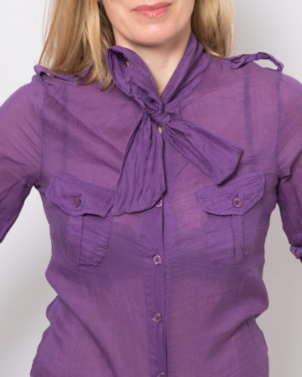Vintage Bow Tie Blouse - Image 2