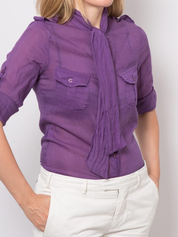Vintage Bow Tie Blouse - Image 4