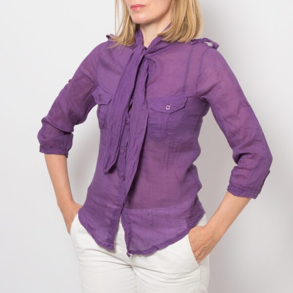 Vintage Bow Tie Blouse - Image 6