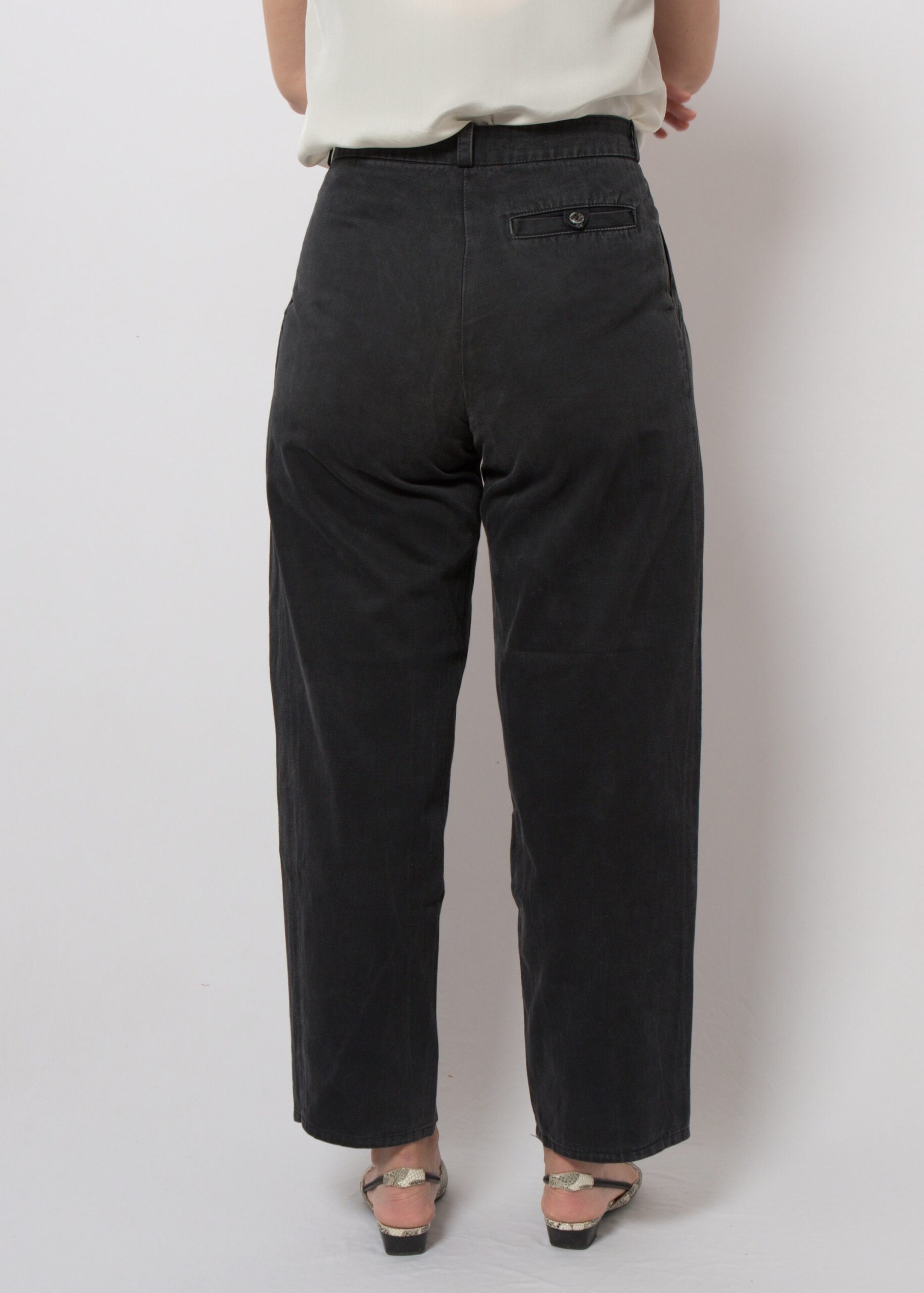 90s Black Baggy Denim Jeans 90s Black Baggy Denim Jeans - Image 5