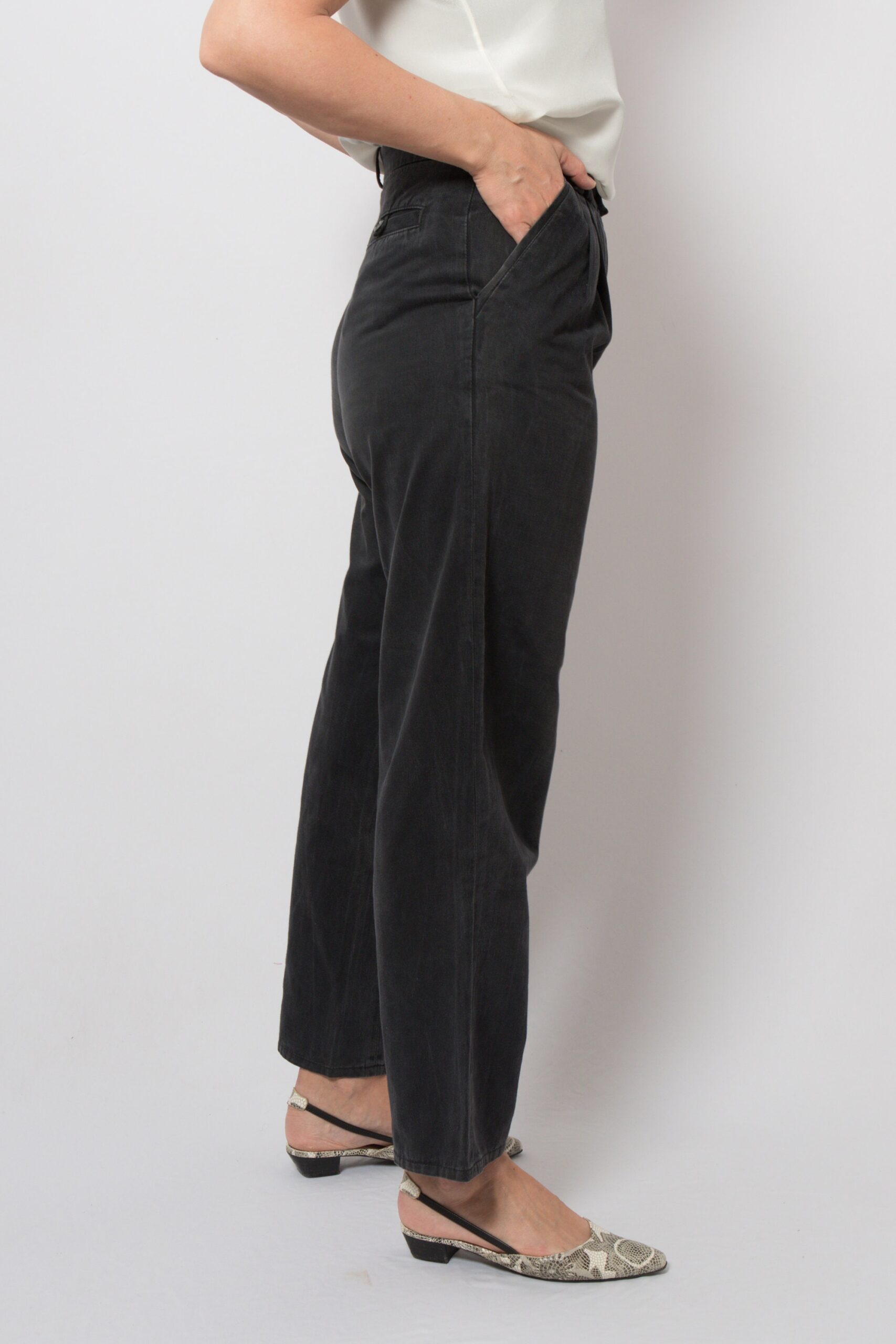90s Black Baggy Denim Jeans 90s Black Baggy Denim Jeans - Image 6