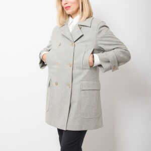 Vintage AIGNER Striped Pea Coat
