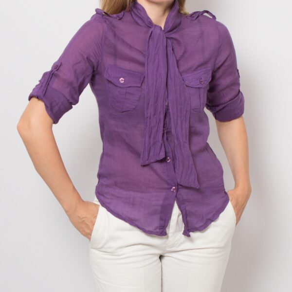 Vintage Bow Tie Blouse - Image 8