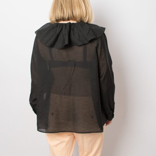 90s Ruffle Collar Shirt - Image 3