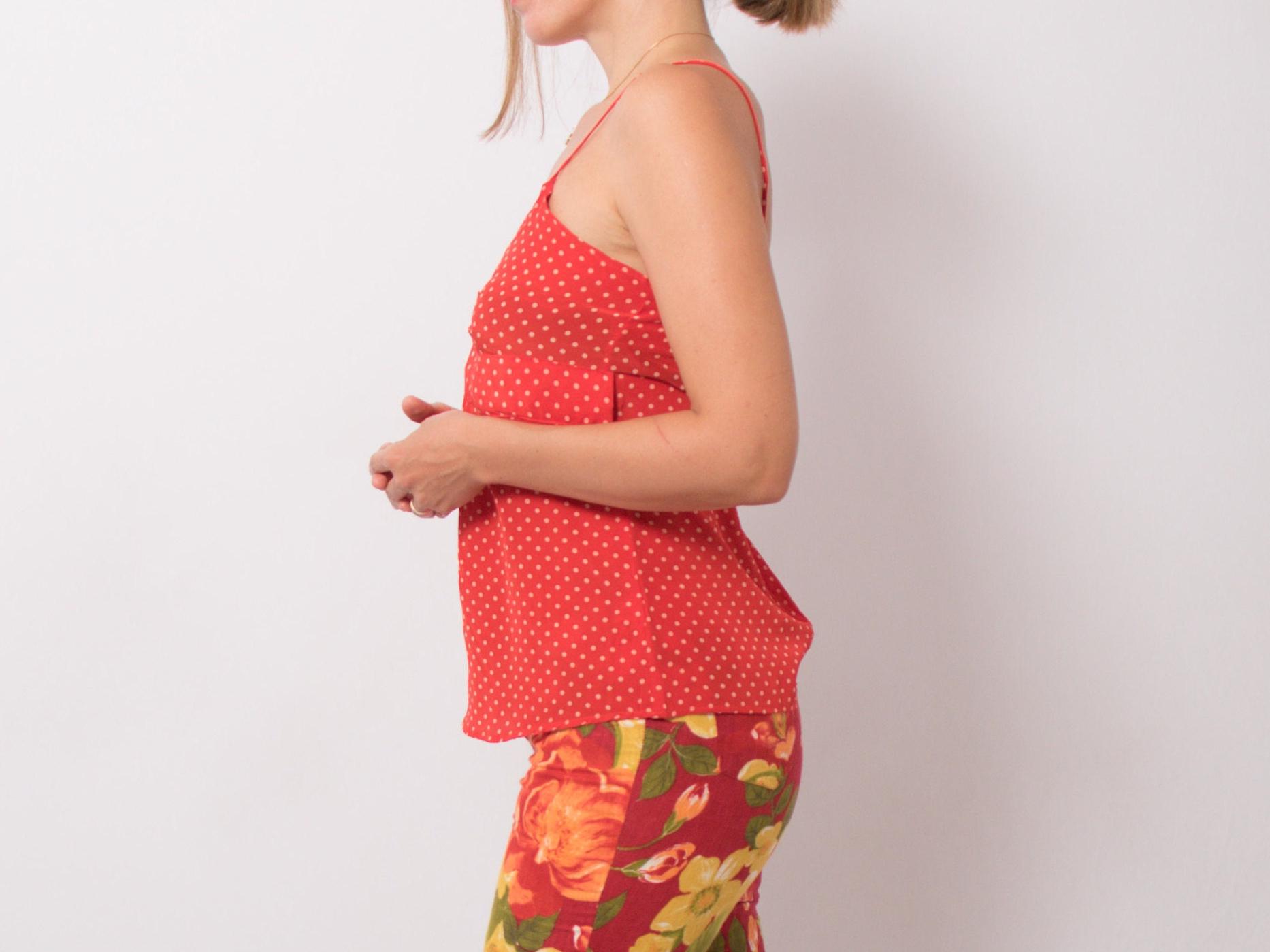 Vintage Silk Cami Polka Top Vintage Silk Cami Polka Top - Image 3